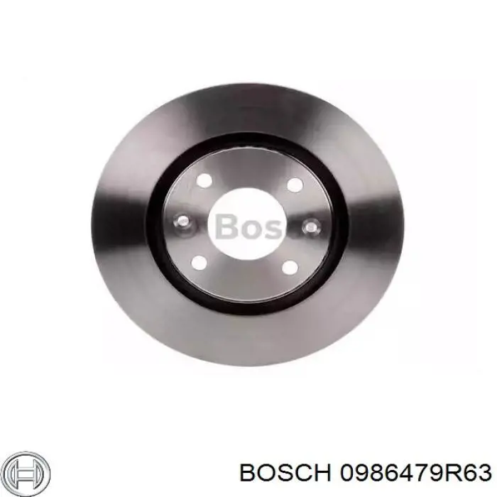 0986479R63 Bosch диск тормозной передний