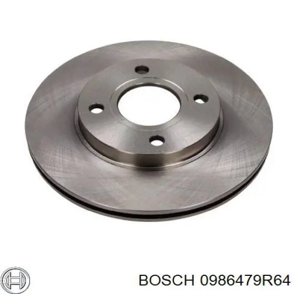 Передние тормозные диски 0986479R64 Bosch