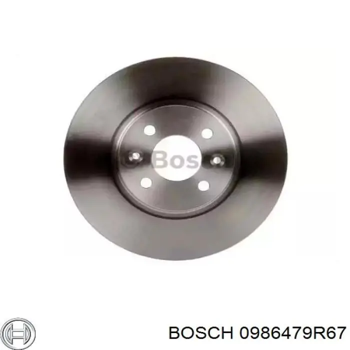 0986479R67 Bosch диск тормозной передний