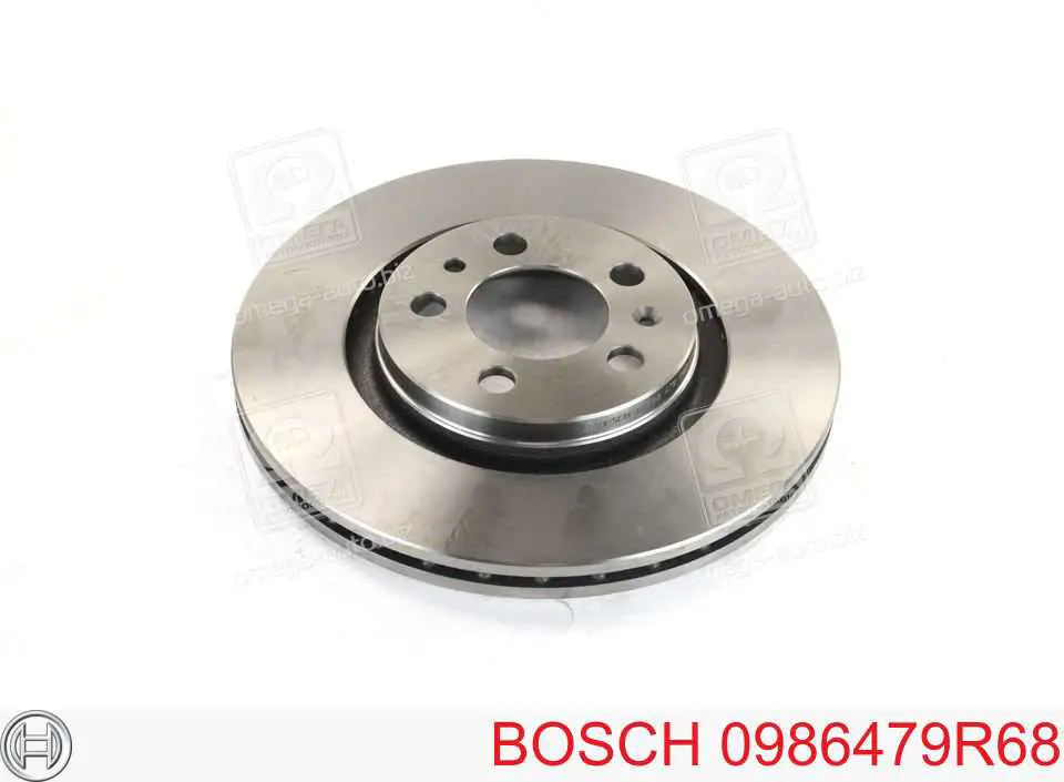 0986479R68 Bosch диск тормозной передний