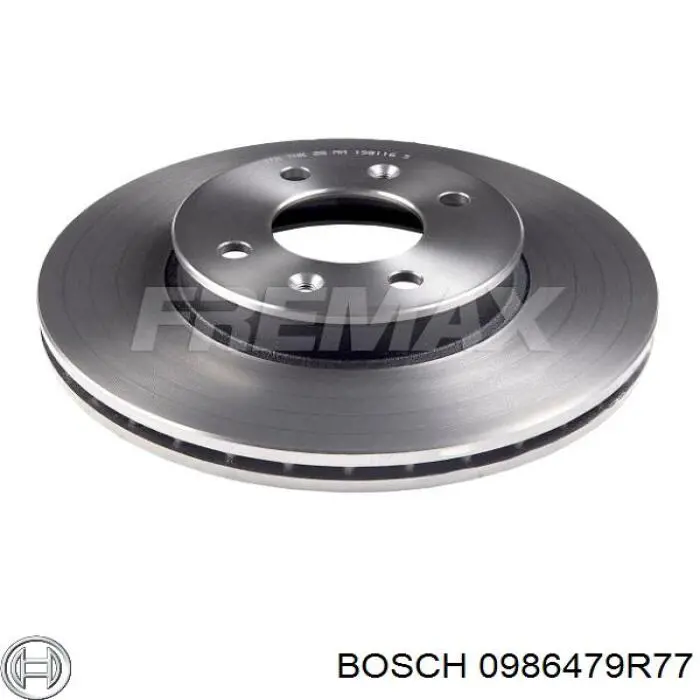 0986479R77 Bosch Диск тормозной передний