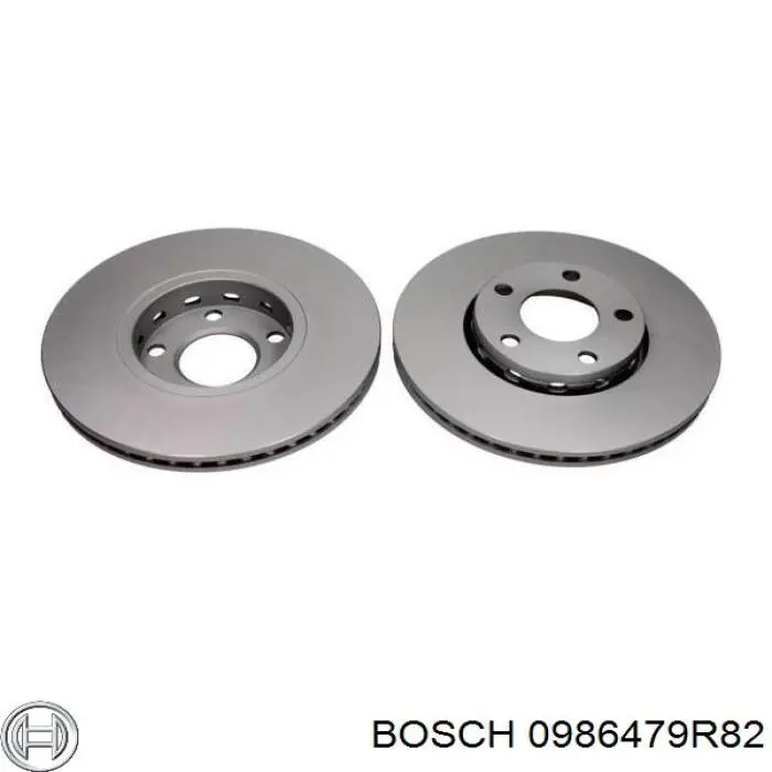 0986479R82 Bosch Диск тормозной передний