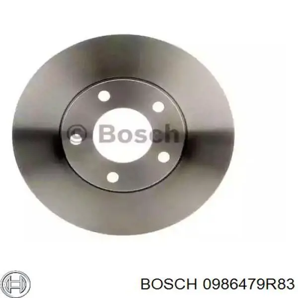 0986479R83 Bosch диск тормозной передний