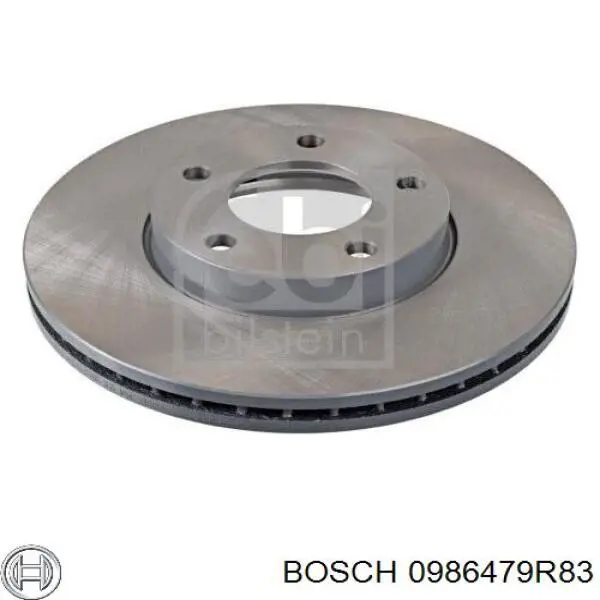 0986479R83 Bosch Диск тормозной передний