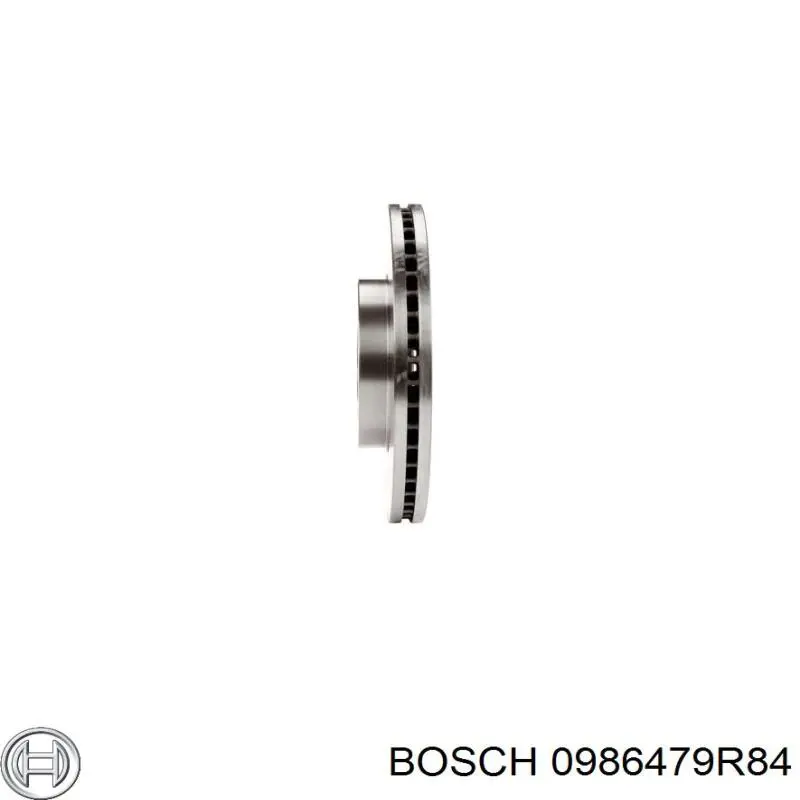 Freno de disco delantero 0986479R84 Bosch