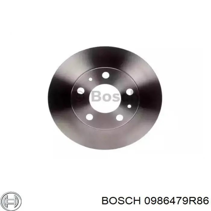 Передние тормозные диски 0986479R86 Bosch