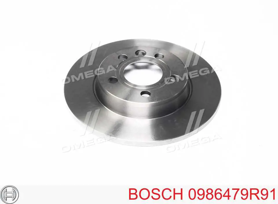 Тормозные диски 0986479R91 Bosch