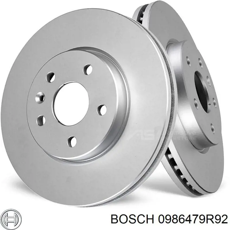 0986479R92 Bosch диск тормозной задний