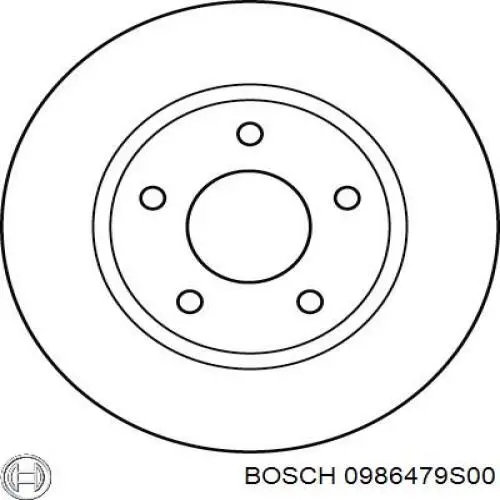 0986479S00 Bosch Диск тормозной передний