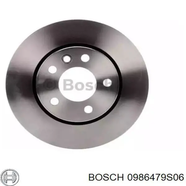 Disco de freno trasero 0986479S06 Bosch