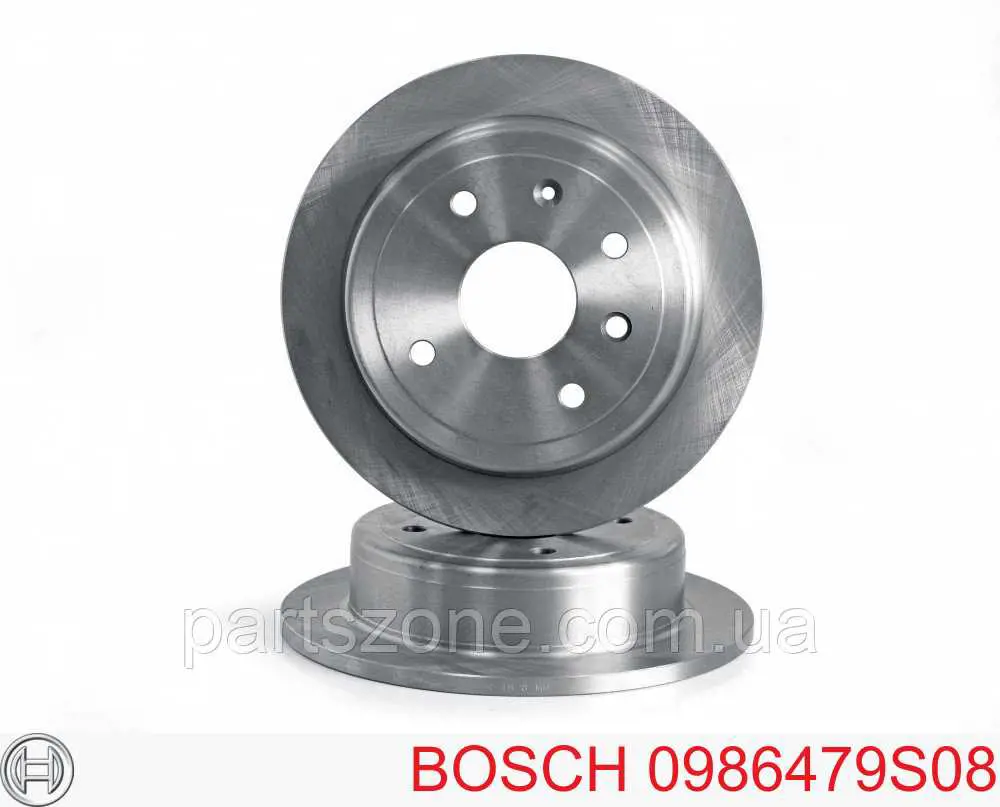 0986479S08 Bosch диск тормозной задний