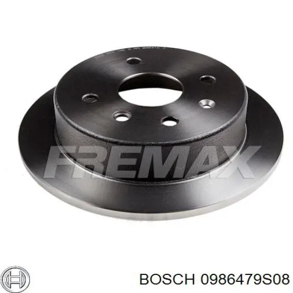 Диск гальмівний задній 0986479S08 Bosch