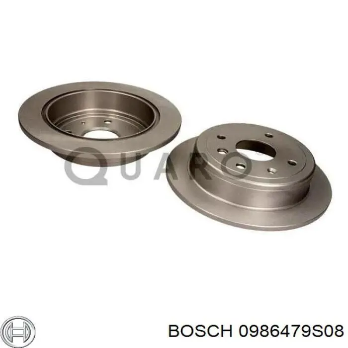 Диск гальмівний задній 0986479S08 Bosch