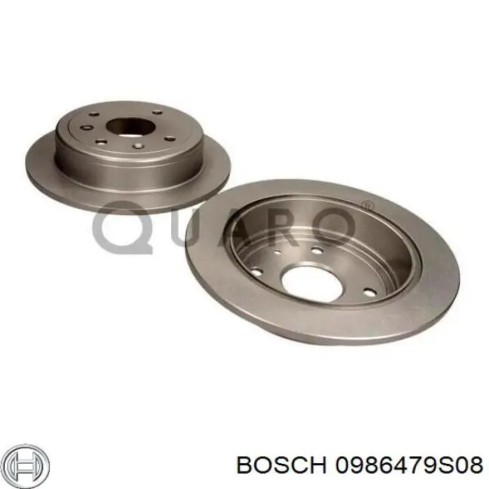Диск гальмівний задній 0986479S08 Bosch