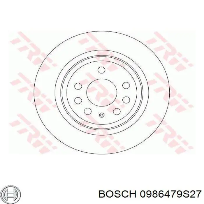 Задний дисковый тормоз Bosch 0986479S27