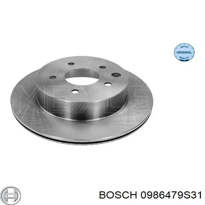 Задний тормозной диск Bosch 0986479S31 цена, от 35.60 USD