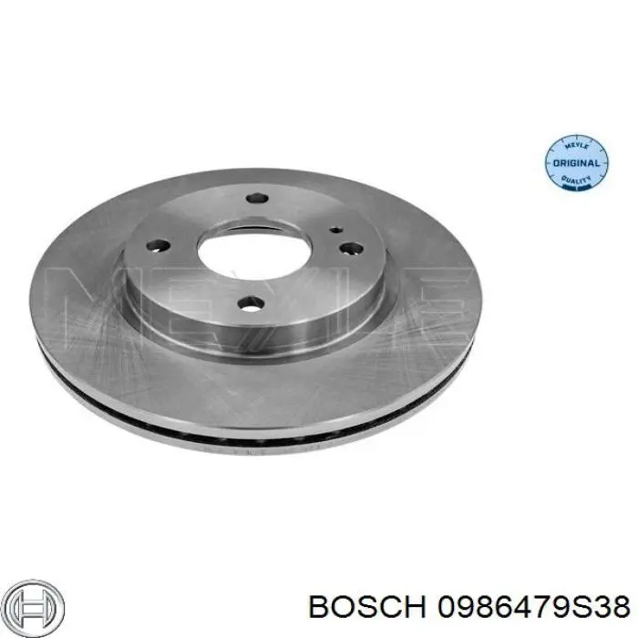 0986479S38 Bosch диск тормозной передний