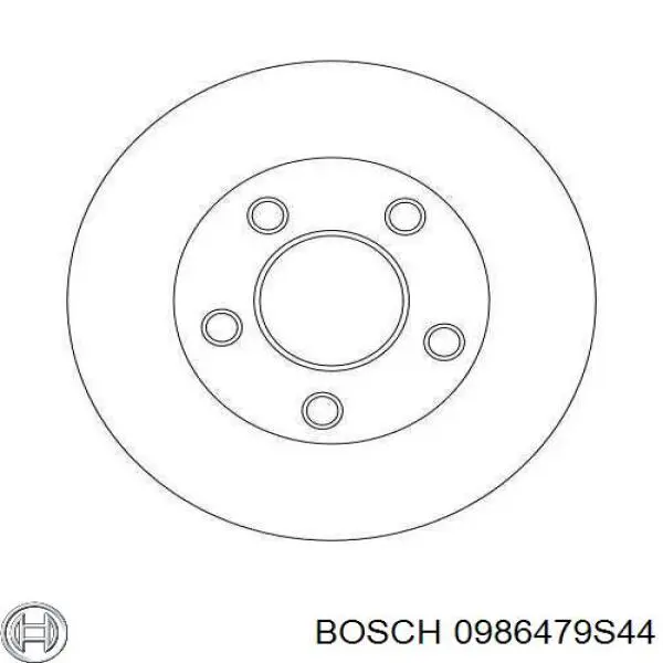 Купить 0986479S44 Bosch Диск тормозной задний