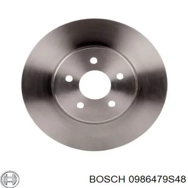 Freno de disco delantero 0986479S48 Bosch