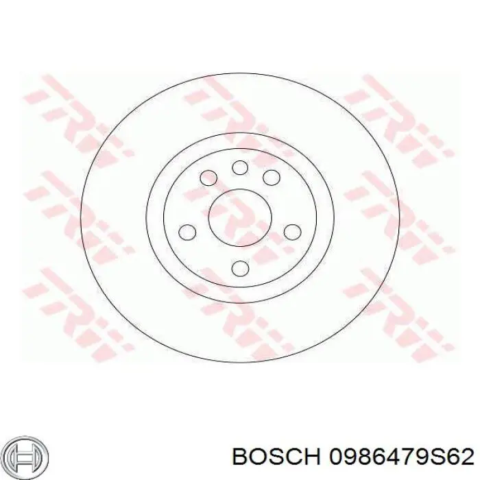 Передние тормозные диски 0986479S62 Bosch