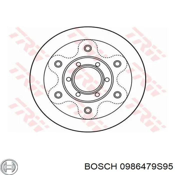 Купить 0986479S95 Bosch Ротор тормозной