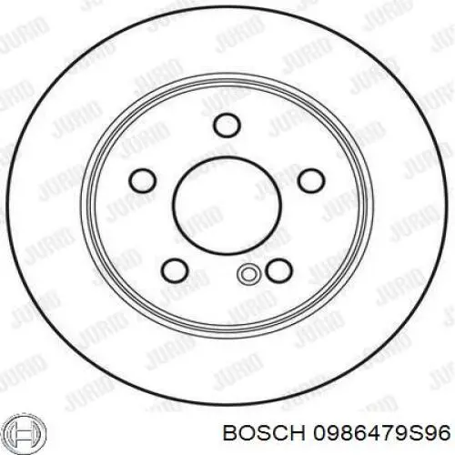 Задний тормозной диск Bosch 0986479S96 цена, от 23.80 USD