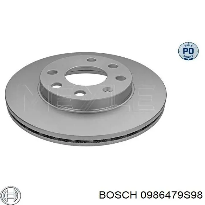 Freno de disco delantero 0986479S98 Bosch