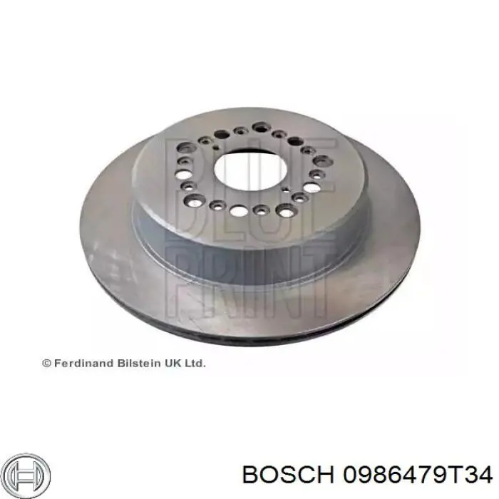 Купить 0986479T34 Bosch Диск тормозной задний