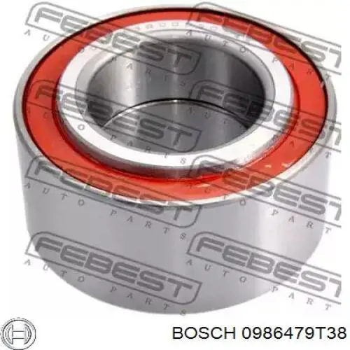 0986479T38 Bosch Диск тормозной передний
