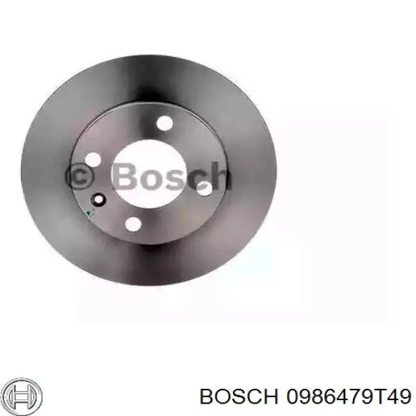 Тормозные диски 0986479T49 Bosch