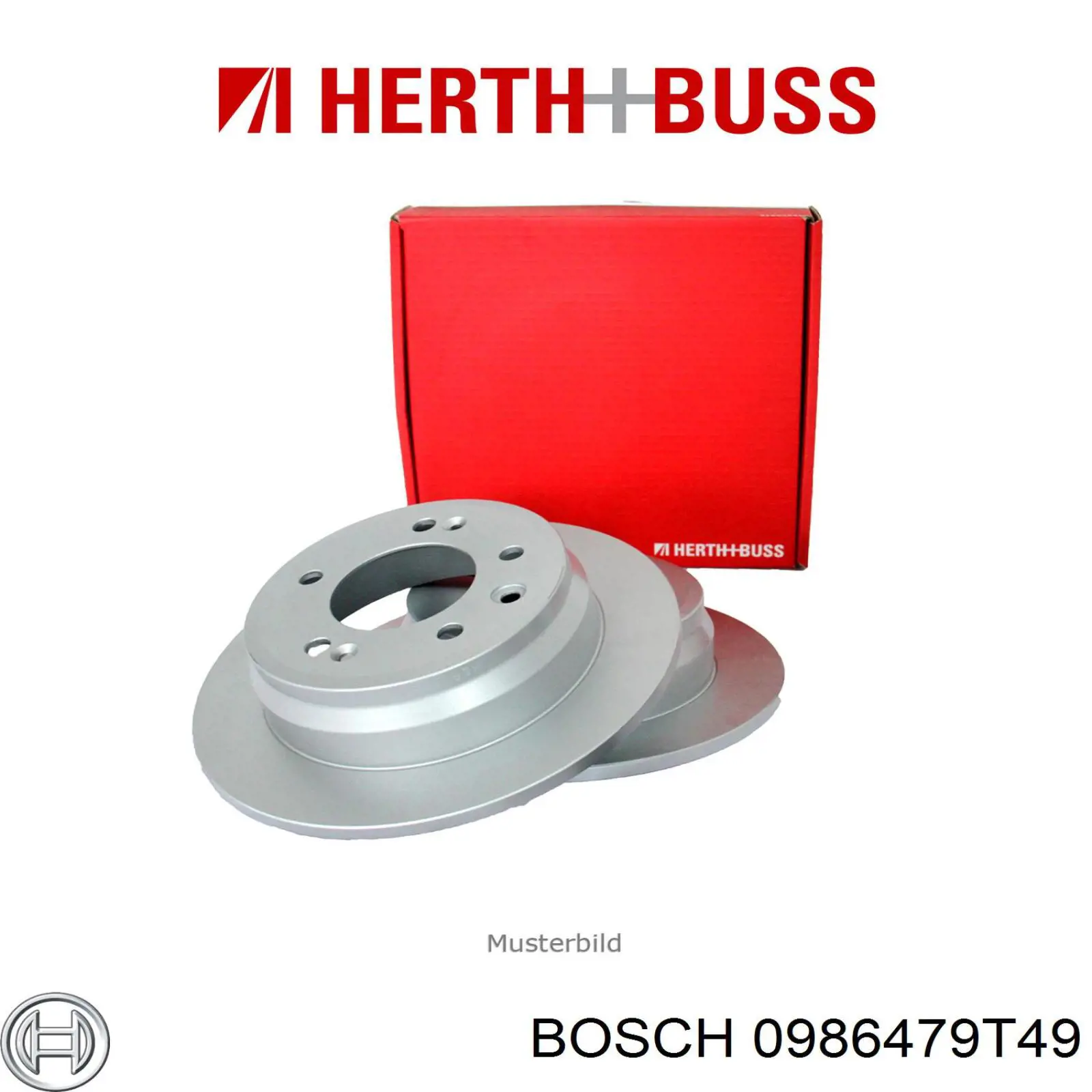 0986479T49 Bosch Дисковый тормоз