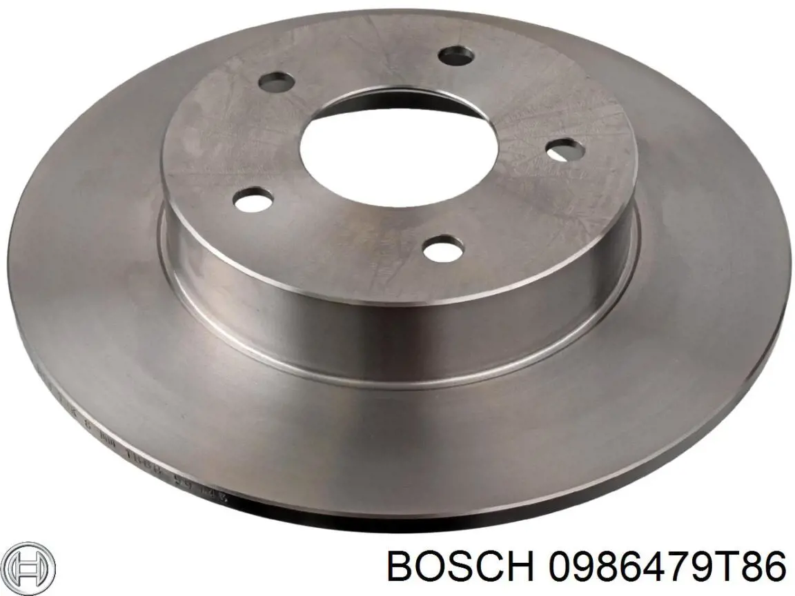 Disco de freno trasero 0986479T86 Bosch