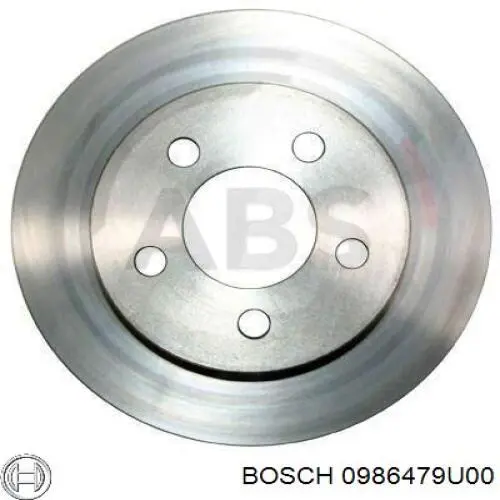 Freno de disco delantero 0986479U00 Bosch