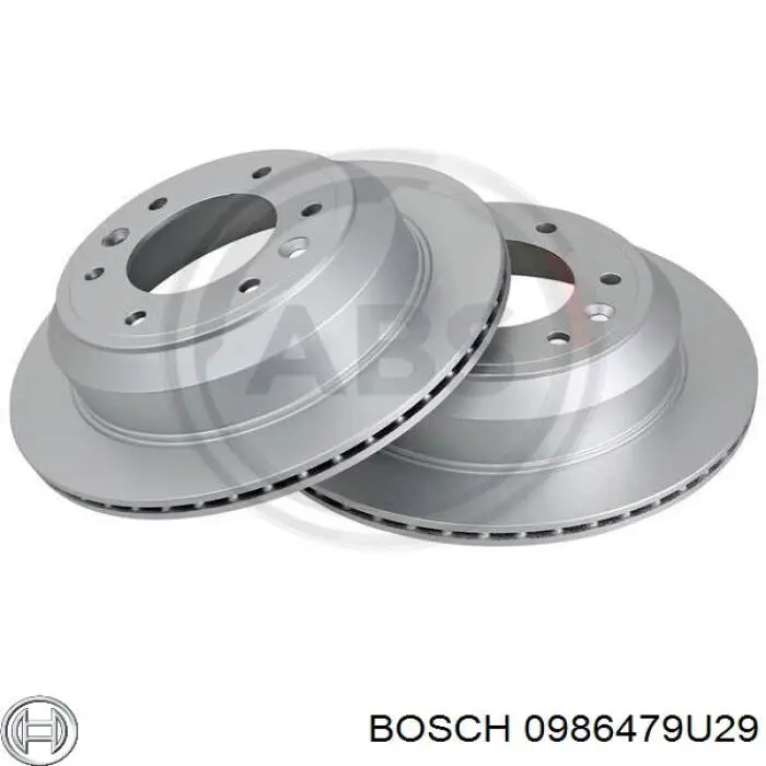 Задний тормозной диск Bosch 0986479U29 цена, от 58.68 USD