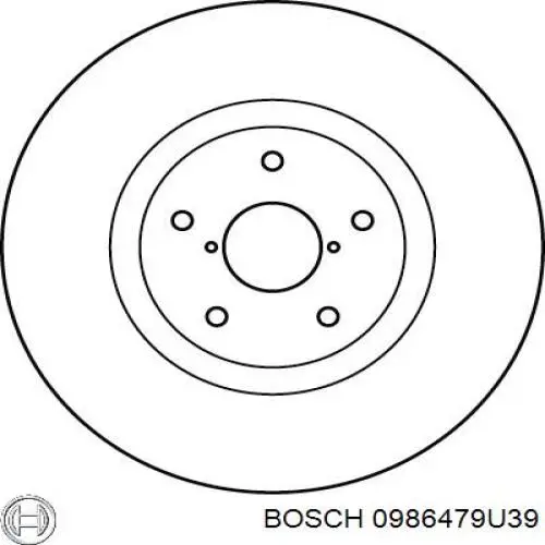 Купить 0986479U39 Bosch Ротор тормозной