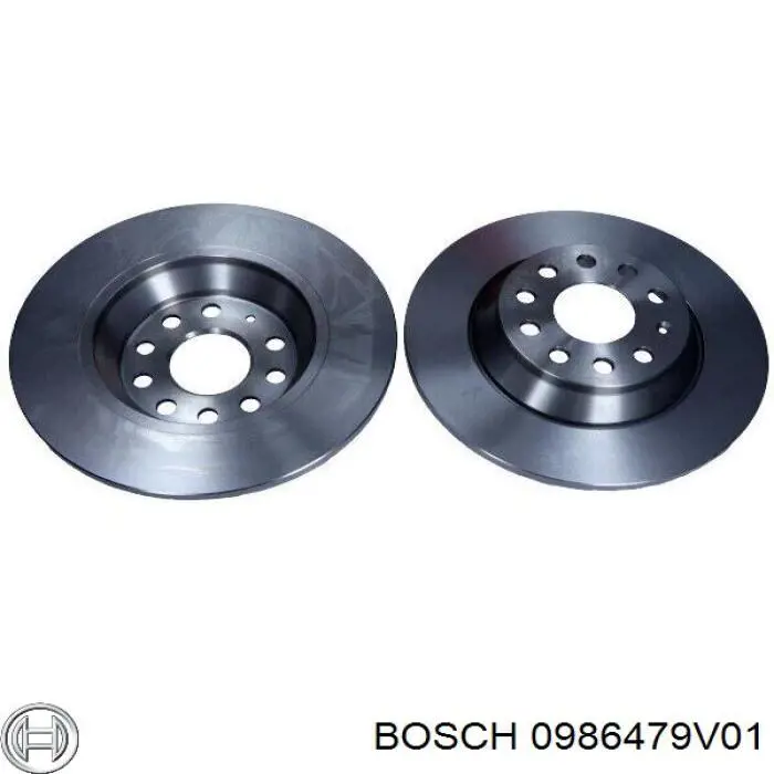 Disco de freno trasero 0986479V01 Bosch