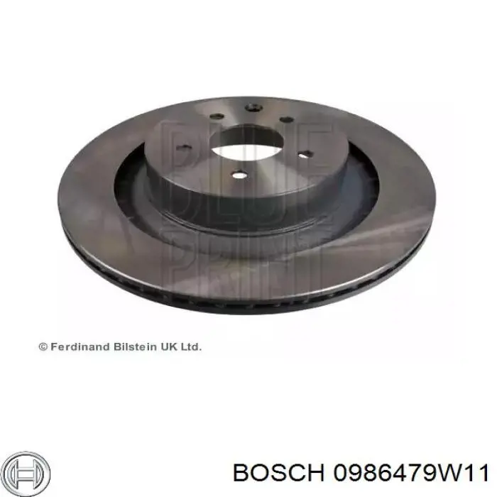 Тормозные диски 0986479W11 Bosch