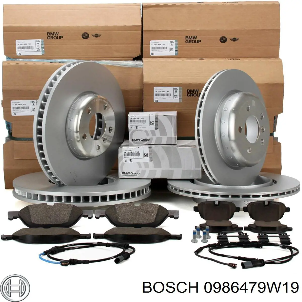 Передний тормозной диск Bosch 0986479W19
