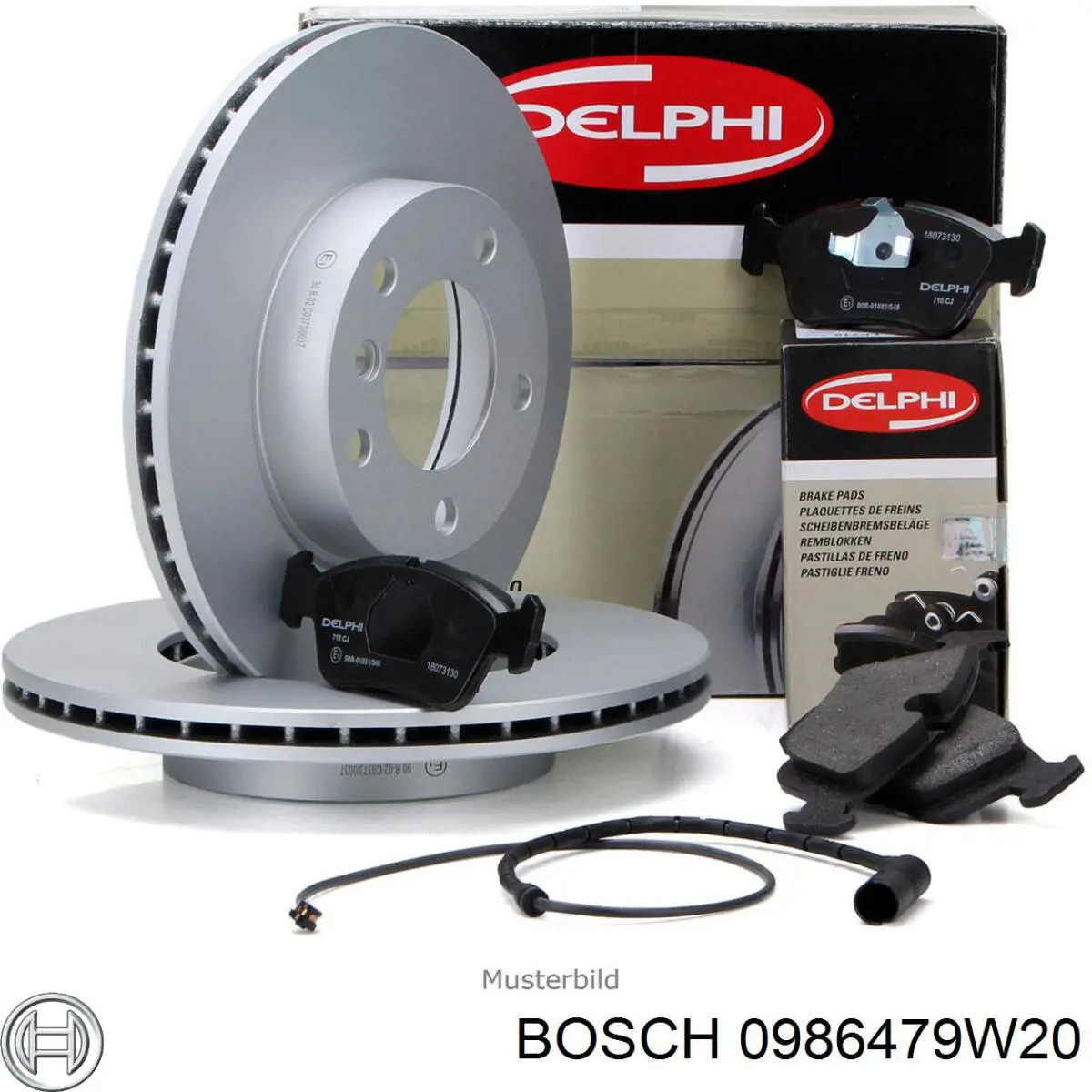 Передний тормозной диск Bosch 0986479W20