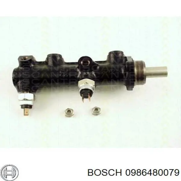 Цилиндр главный тормоза (гидротормозов) Bosch 0986480079 цена, от 385.73 USD