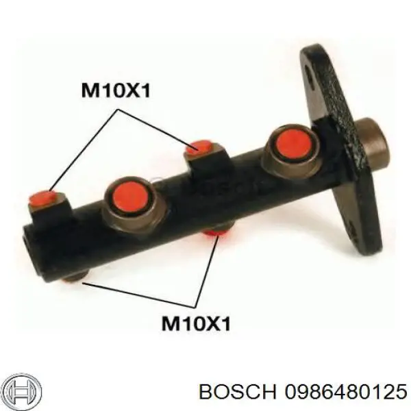 Цилиндр тормозной главный 0986480125 Bosch