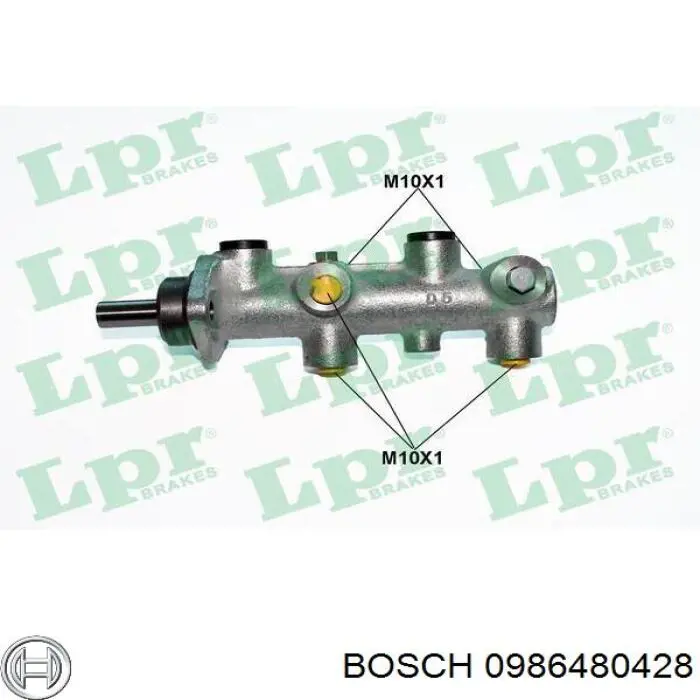 Цилиндр тормозной главный 0986480428 Bosch