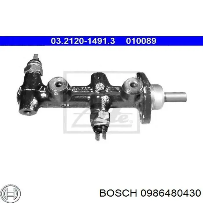 Цилиндр тормозной главный 0986480430 Bosch