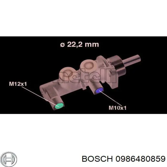 Цилиндр главный тормоза (гидротормозов) Bosch 0986480859 цена, от 61.73 USD