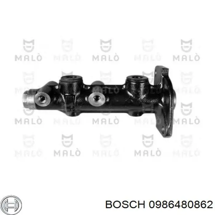 Цилиндр главный тормоза (гидротормозов) Bosch 0986480862 цена, от 66.64 USD