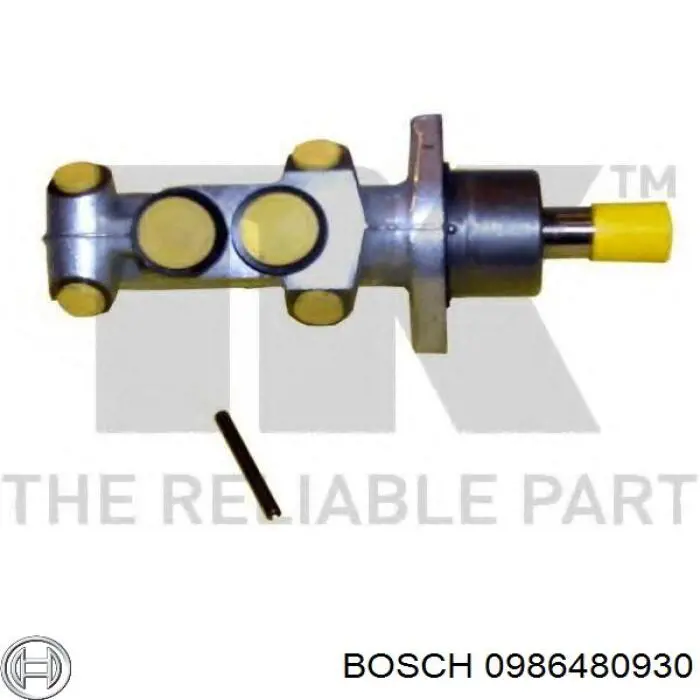 Главный тормозной цилиндр 0986480930 Bosch