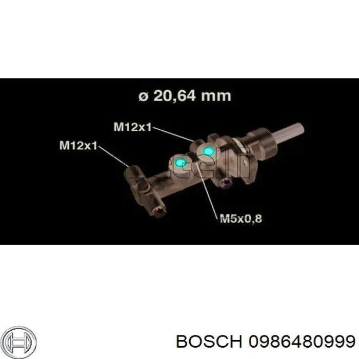 Главный тормозной цилиндр 4415501 Opel