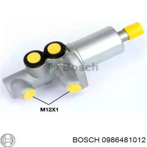0986481012 Bosch цилиндр тормозной главный