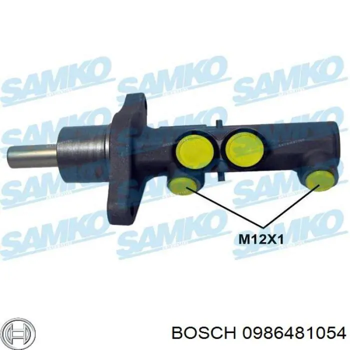 Цилиндр главный тормоза (гидротормозов) Bosch 0986481054 цена, от 109.41 USD
