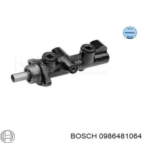 Главный тормозной цилиндр 0986481064 Bosch
